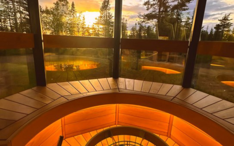 Forest sauna